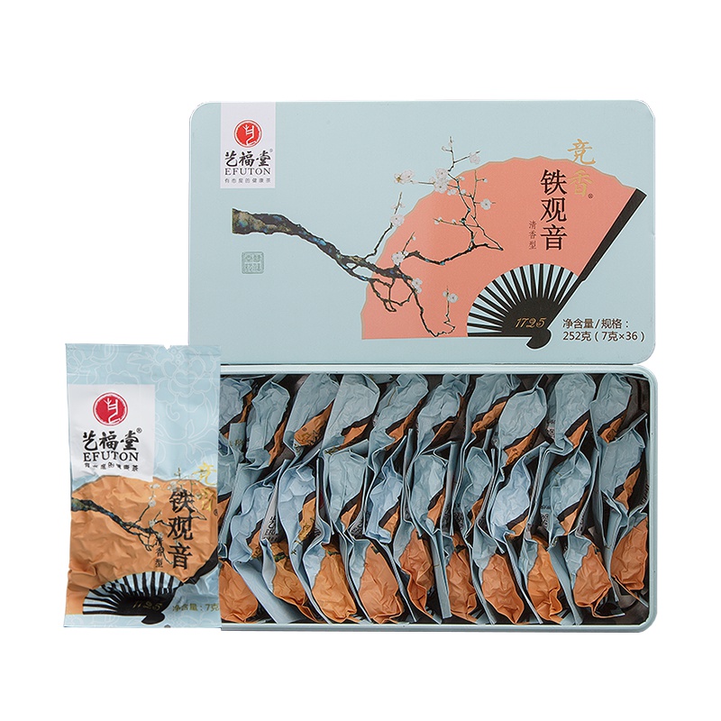 艺福堂茶叶 安溪铁观音 竞香型兰花清香型特级乌龙茶252g