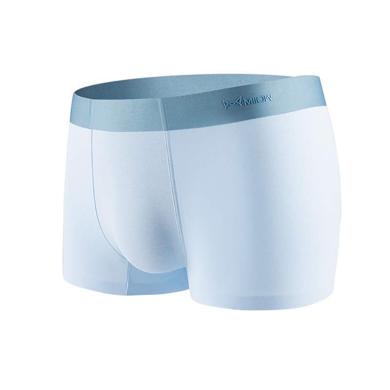 猫人石墨烯抗菌无痕运动四角裤男士内裤3条装