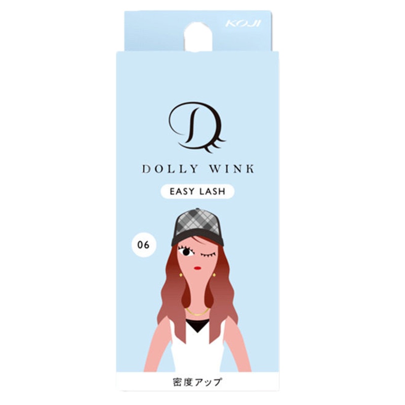 KOJI/蔻吉日本dolly wink6号假睫毛女自然仿真素颜配胶水官方正品