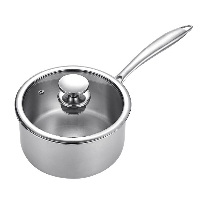 康巴赫(KBH)不锈钢小奶锅16cm 婴儿宝宝辅食 泡面锅家用 炉灶通用