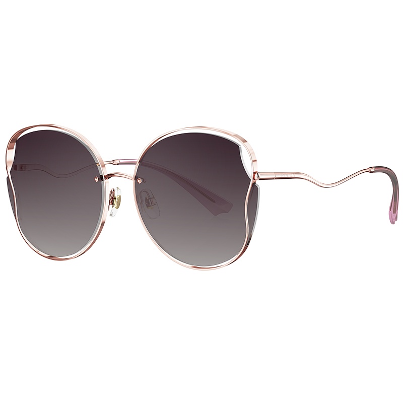 暴龙2020太阳镜蝶形潮流墨镜金属框时尚眼镜女BL7122