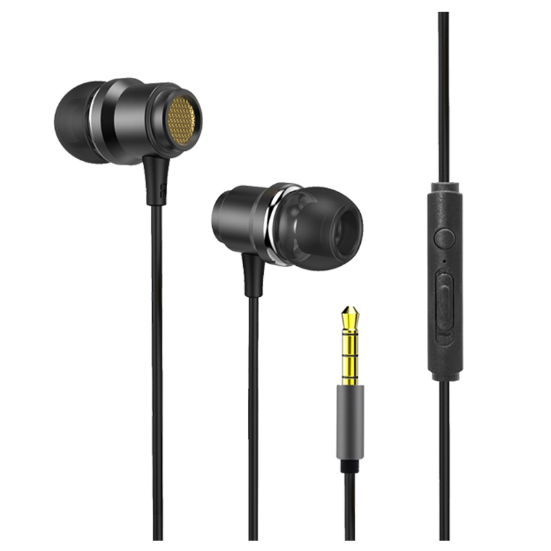 赛歌图 H15入耳式手机耳机重低音手机电脑k歌音乐有线耳塞 黑色 3.5接口