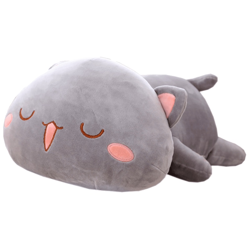 美帮汇创意软体动物趴趴猫公仔萌蜜桃抱枕喵星人揍玩偶猫咪仿真