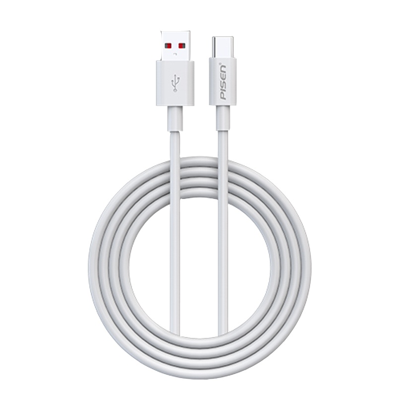 品胜 配件安卓手USB华为OPPO VIVO Type-C 5A 充电数据线(1000mm)(苹果白)