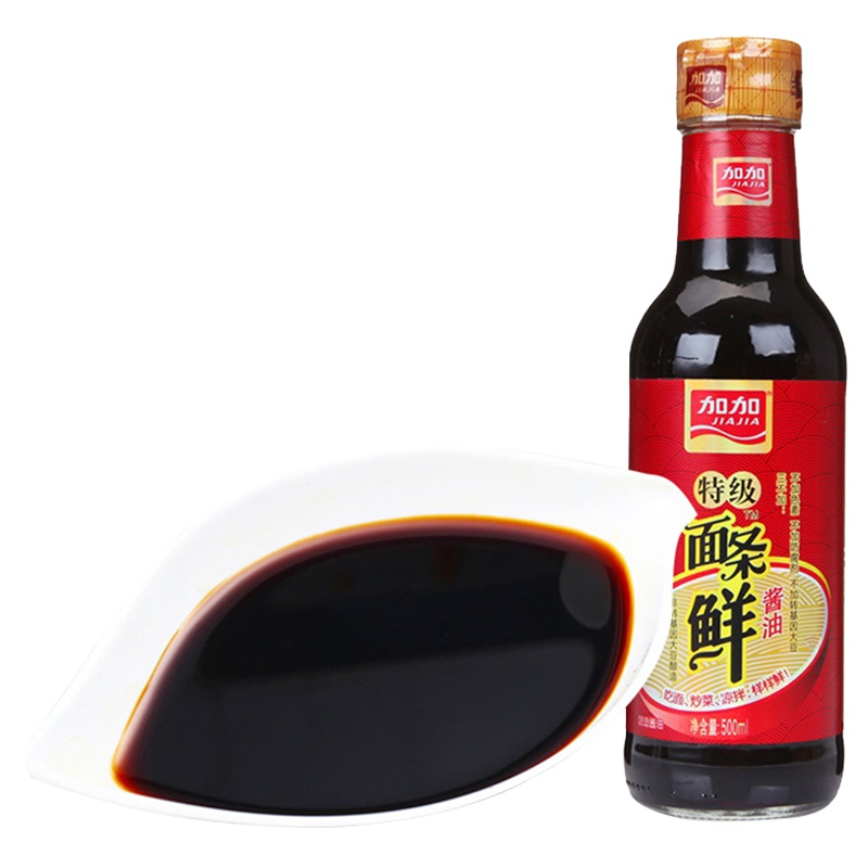 加加 特级面条鲜500mL/瓶 特级生抽酱油 炒菜凉拌 味道鲜美 加加出品