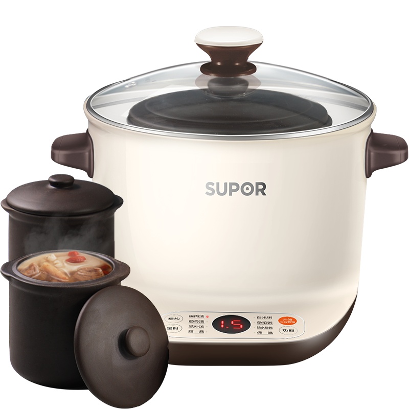 苏泊尔(SUPOR)电炖锅 电炖盅 煲汤锅 炖汤锅 隔水炖 燕窝炖盅 一锅三胆 煮粥锅 DZ16YC603