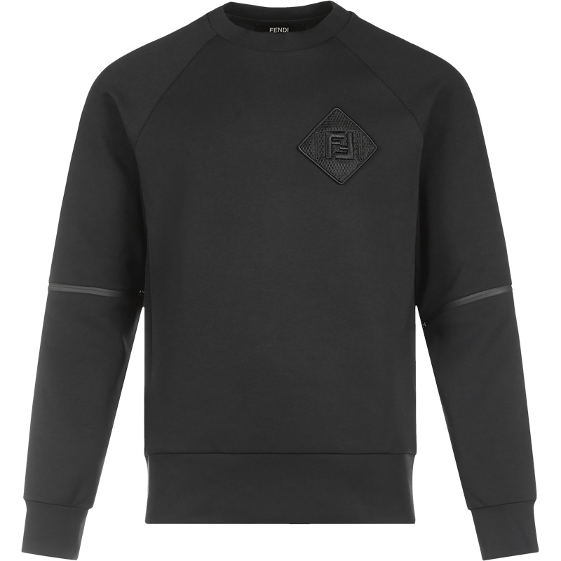 FENDI 男士 棉质圆领长袖套头卫衣运动衫 FAF535 AD3D