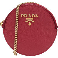 PRADA 普拉达 女士 皮革单肩斜挎包链条包零钱包 1MR074 QWA