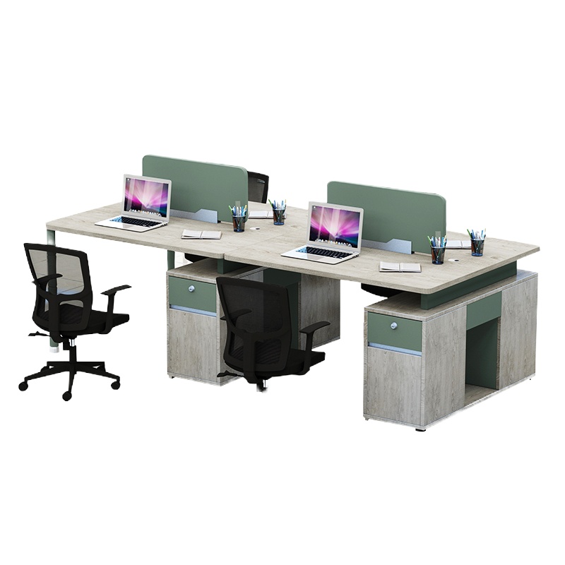 鑫金虎 办公家具屏风工位职员办公桌简约电脑桌椅组合家具办公桌子隔断卡座工作桌四人位