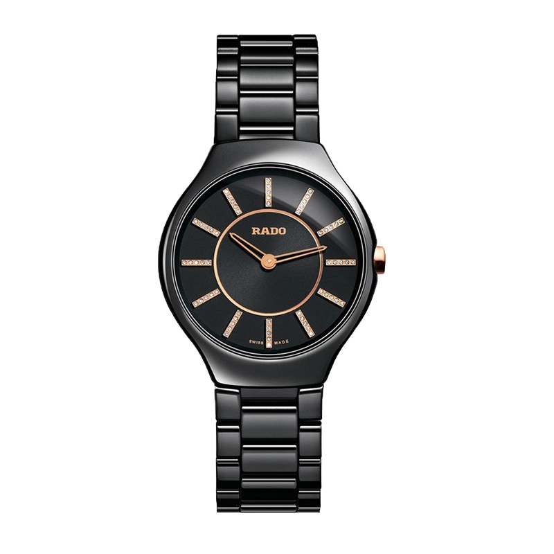 雷达(RADO)瑞士手表真薄系列时尚休闲简约商务石英女士手表R27742702