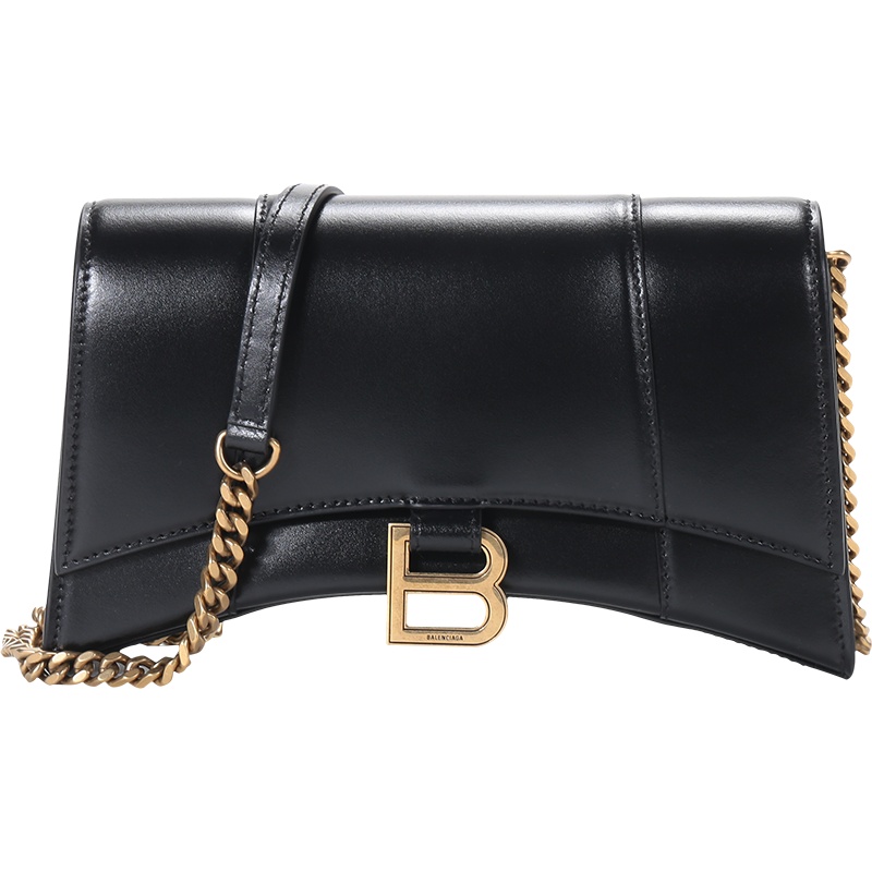 BALENCIAGA 巴黎世家 女士牛皮革Hourglass单肩斜挎包沙漏包 644973 1QJ4M