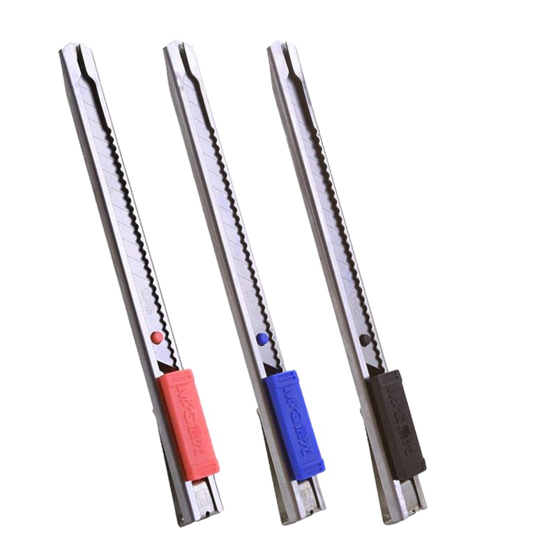 晨光(M&G)ASS91314 9mm美工刀3个装 金属小号裁纸刀 金属切割刀 切纸刀片壁纸刀 办公用品 剪/刀/尺