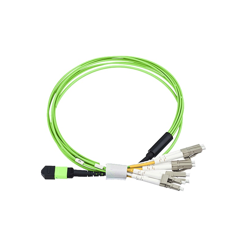 千天(QANTOP)光纤跳线OM5万兆多模100G光模块用集束光纤线1分8芯MPO-LC QT-GXTX526