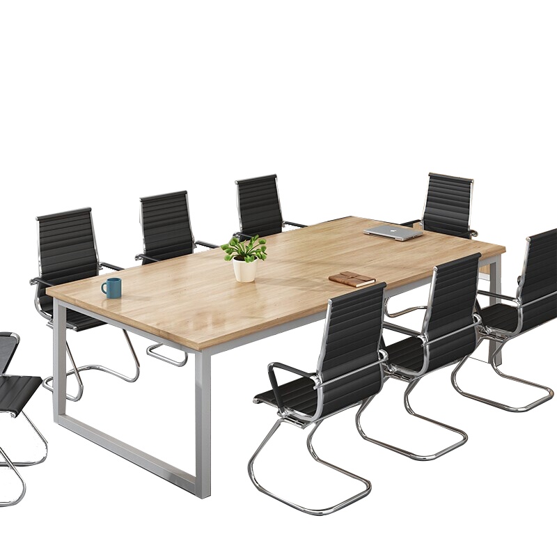 全简钢架会议桌办公桌接待洽谈桌现代简约长条桌