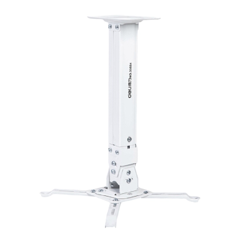 得力投影仪吊架(投影仪支架吸顶投影机吊架支架 长度1.5米伸缩 含投影仪线材施工)