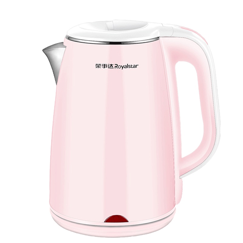 荣事达(Royalstar)电热水壶RSD-8167(粉色)电水壶304不锈钢内胆1.8L容量三层防烫暖水壶烧水壶开水壶