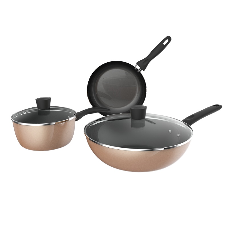 美的炊具三件套SL0303 不粘锅 燃气电磁炉通用