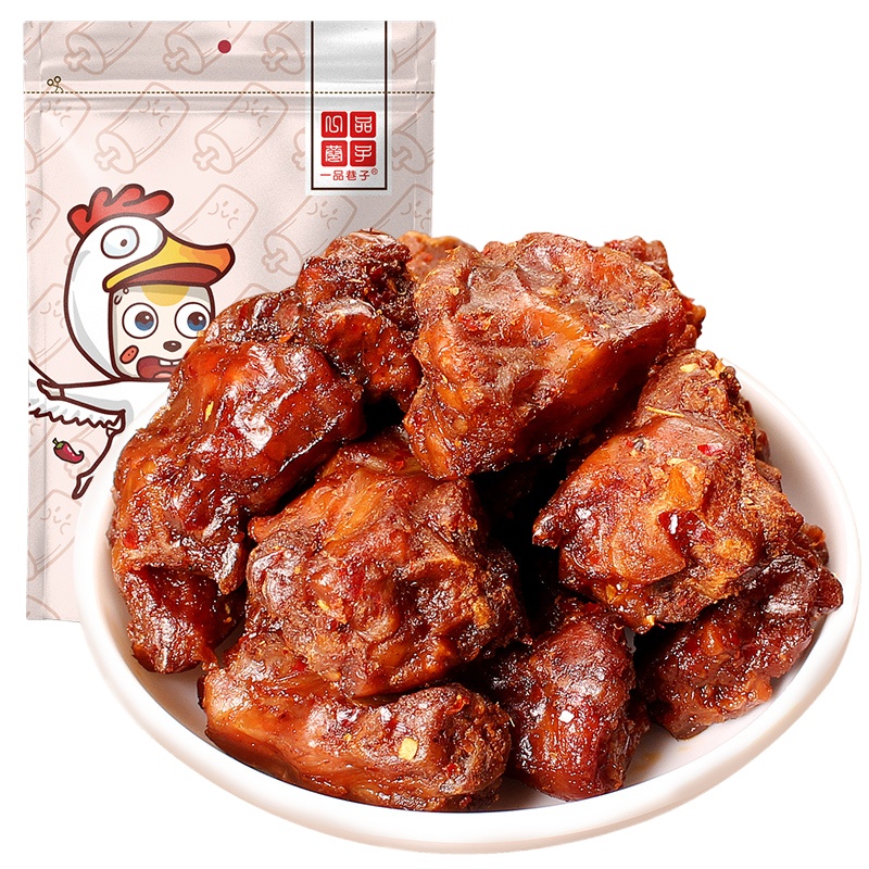 一品巷子烤香脖鸡脖100g*3袋辣味鲜卤烤脖香辣麻辣鸡脖休闲零食