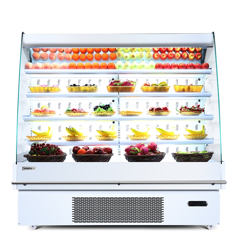 星星(XINGX)(白) 2米果蔬超市风幕柜 展示柜 冰柜保鲜柜 水果蔬菜冷藏柜 IVMC-2.0-10020WB