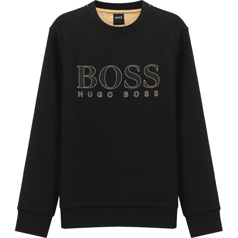 HUGO BOSS 雨果博斯 男士 棉质修身版圆领长袖卫衣运动衫50448186