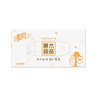 清风B338C1原木纯品面巾纸抽纸餐巾纸盒装36盒/箱