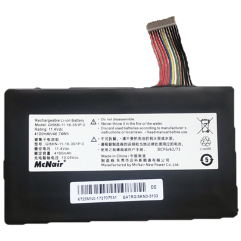 适配 火影(VULCAN)火X5 X6 Z7-KP7GT GE5S02 GI5KN笔记本电池A86W