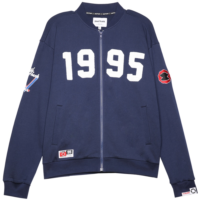 大嘴猴春秋季新款短外套女韩版印花棒球服潮情侣装