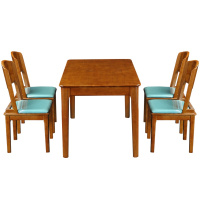 HiBoss实木餐桌小户型饭桌6人实木现代简约餐桌椅餐桌长方形方桌