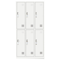 精班家具简约风格款式文件柜储物柜更衣柜六门CF-1390WJG