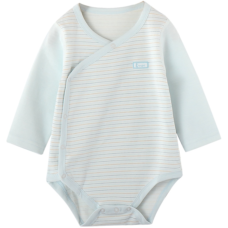 童泰四季款婴儿衣服3-18月男女宝宝偏开包屁衣婴儿居家包屁衣