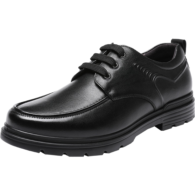 红蜻蜓男鞋春秋2020新款商务休闲皮鞋男士真皮百搭鞋休闲鞋子男