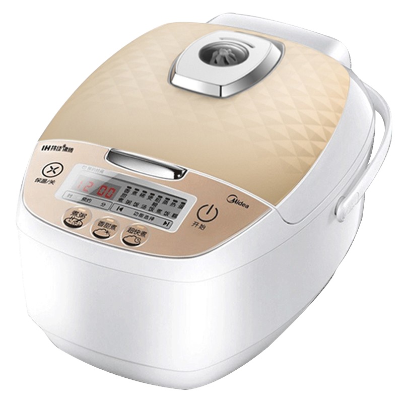 美的HF40C6-FS 4L IH电磁加热家用智能预约煮饭电饭锅/台 香槟色