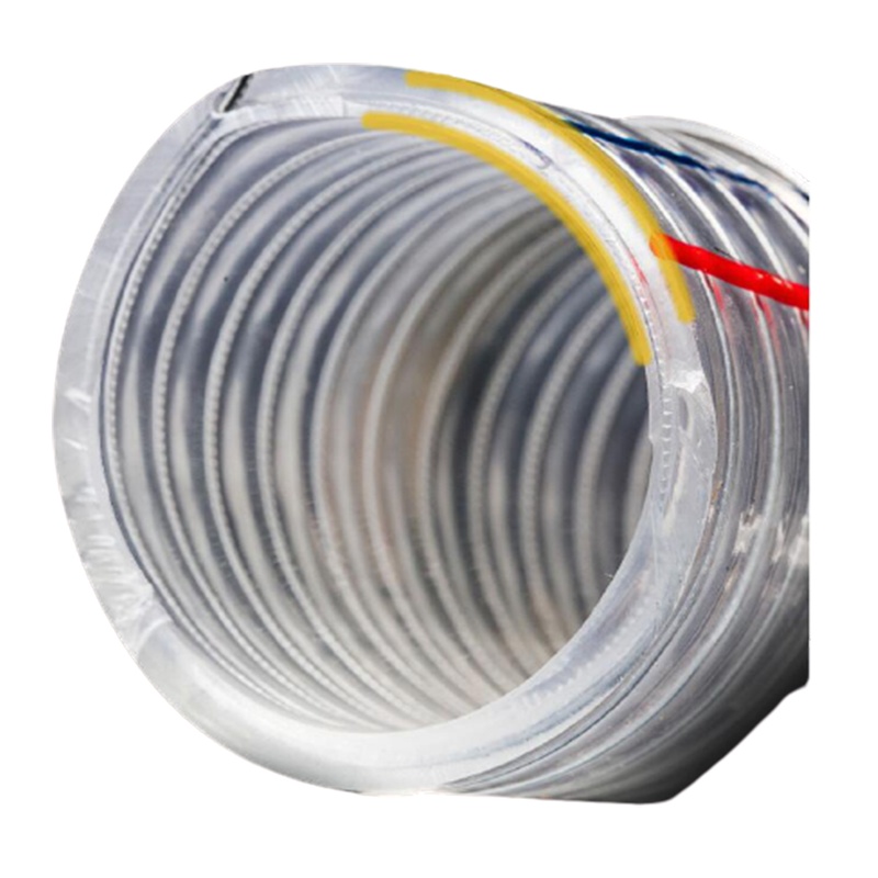 定制pvc带钢丝软管古达塑料透明管耐高温水管加厚25 50 32mm油管1 1.5 2寸 内径110mm加厚5.5mm