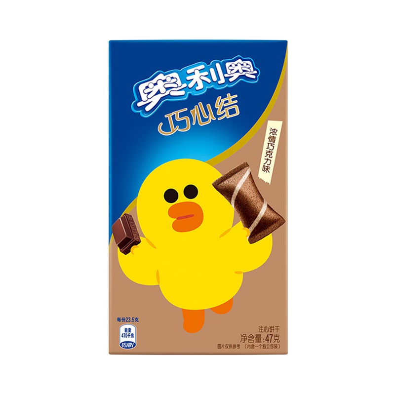 奥利奥(OREO) 饼干 巧心结浓情巧克力味47g