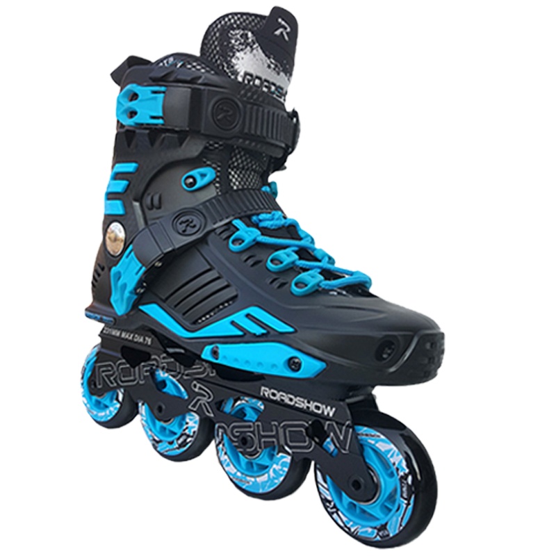 乐秀RX6C成人溜冰鞋单直排轮滑鞋成年花式旱冰鞋平花鞋(含六件套护具)