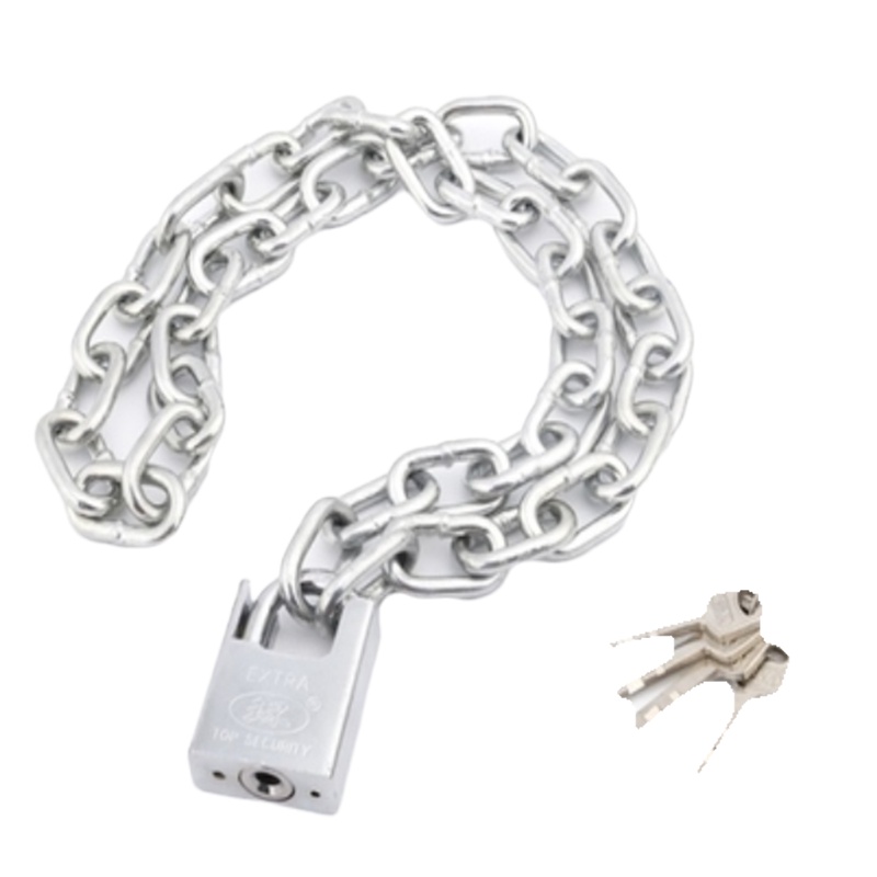 2米长8MM加粗链条防剪锁通用玻璃门锁