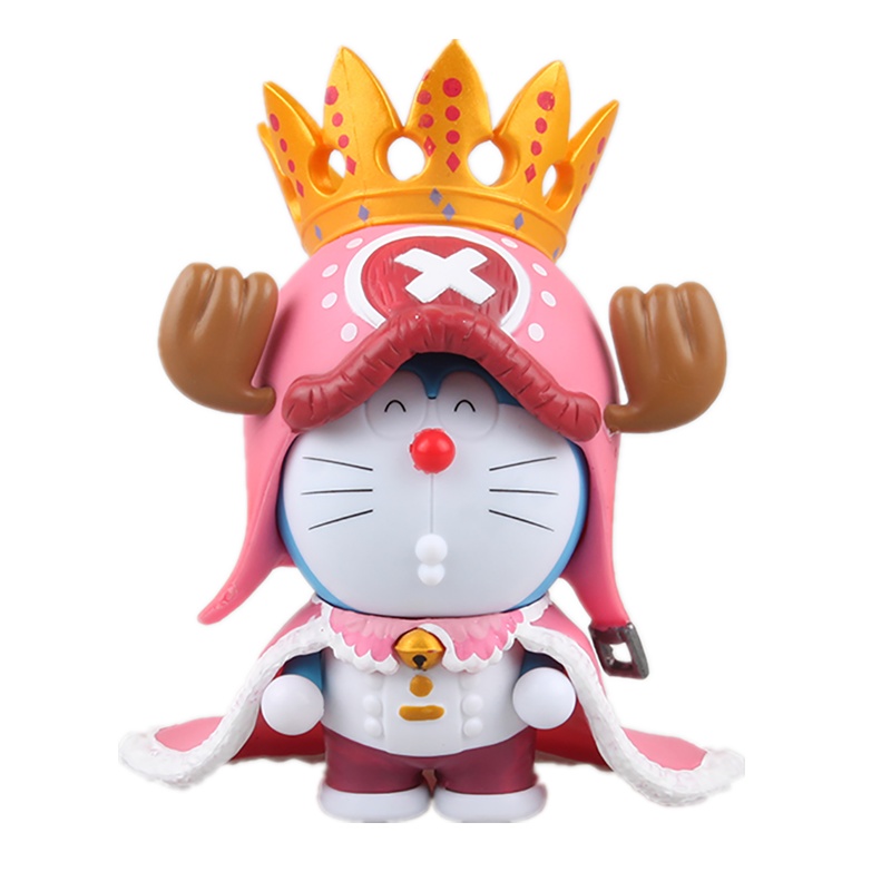 哆啦A梦手办 王冠叮当猫COS乔巴 皇冠 动漫摆件公仔模型