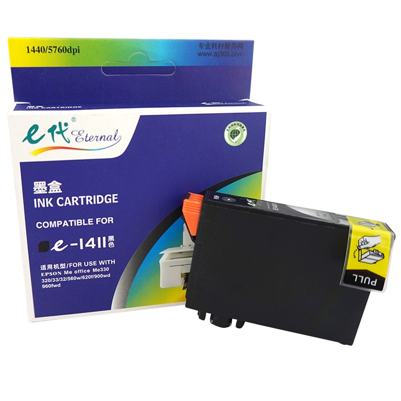 e代经典 T1411BK墨盒黑色 适用爱普生EPSON ME33/35/330/350/office 535/85/56