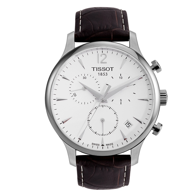 [送礼优选]天梭(TISSOT)瑞士手表 简约复古低调内敛 俊雅系列皮带男士石英表T063.617.16.037.00