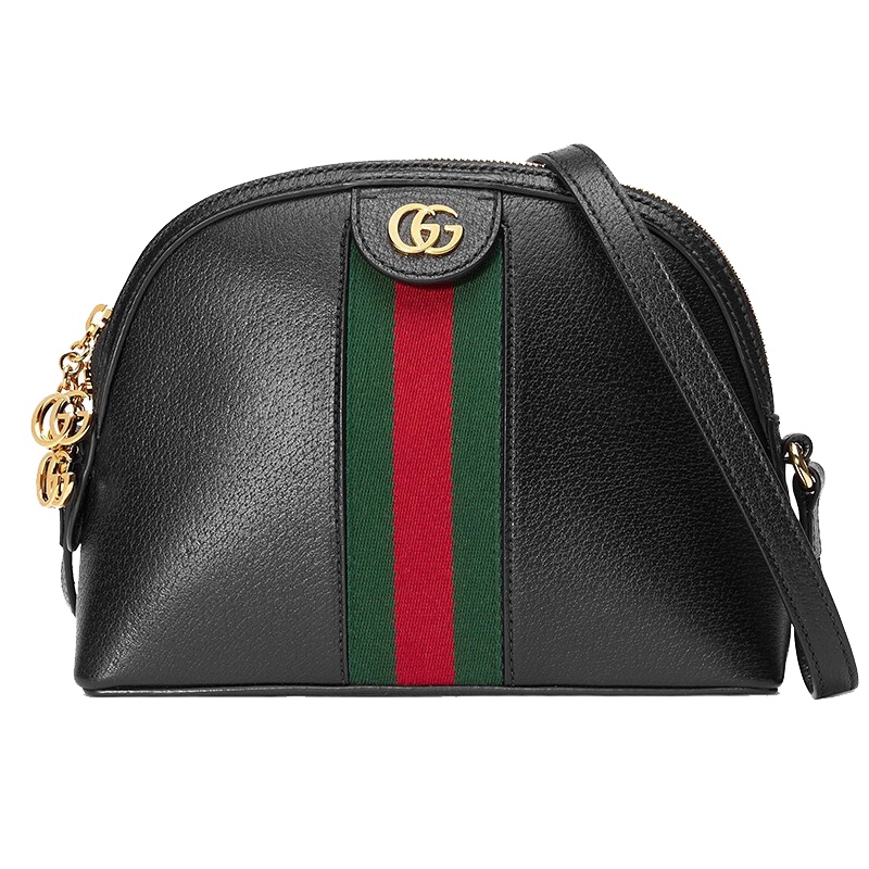 【海外直邮】GUCCI 古驰女包19新款黑色牛皮复古小号单肩包斜挎包499621 DJ2DG 1060