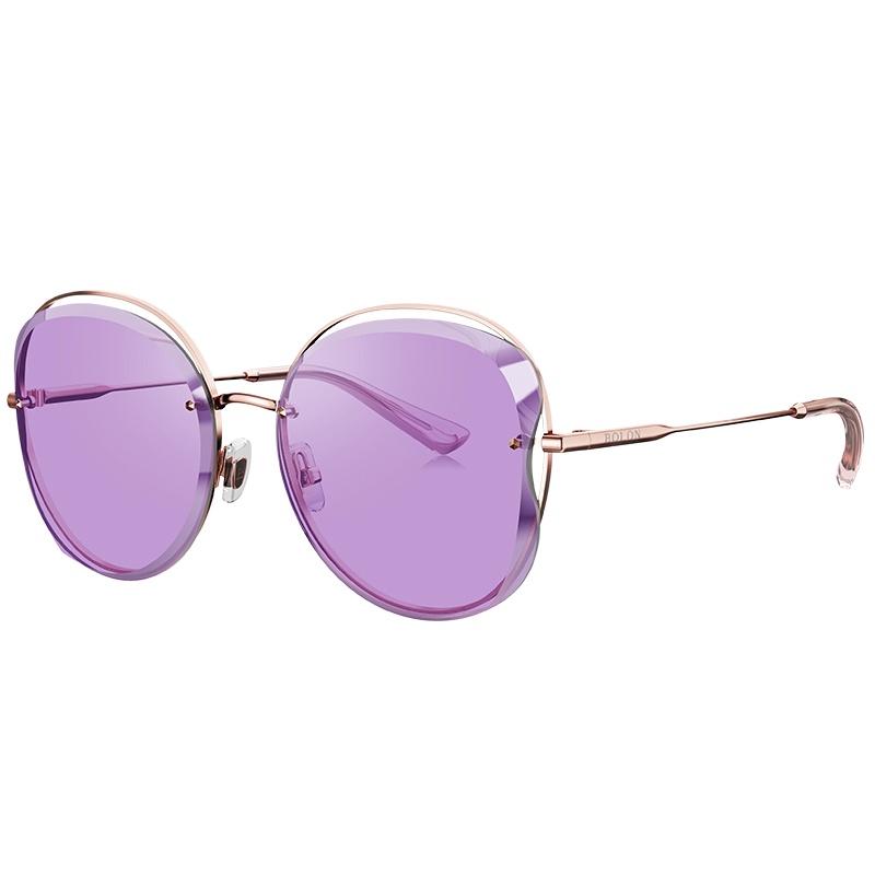 暴龙太阳镜女新款时尚蝶形墨镜潮圆脸显瘦大框个性眼镜BL7052