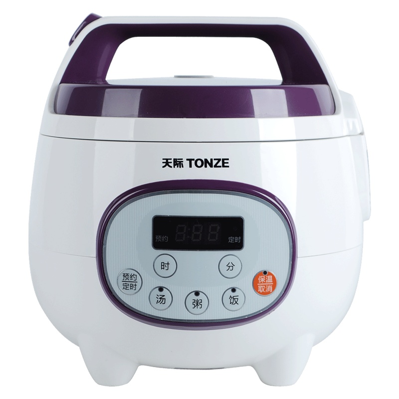 天际FD16D微电脑式多功能迷你电饭煲 柴火 饭快速饭 预约功能 黑晶内胆圆形煲