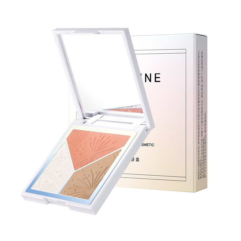 欧采莲鎏光塑颜三色修容盘