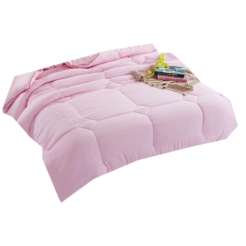 全棉雪融棉被高品质100%羽丝棉保暖冬被轻盈舒适粉嫩冬被双人被被芯被子200cm*230cm