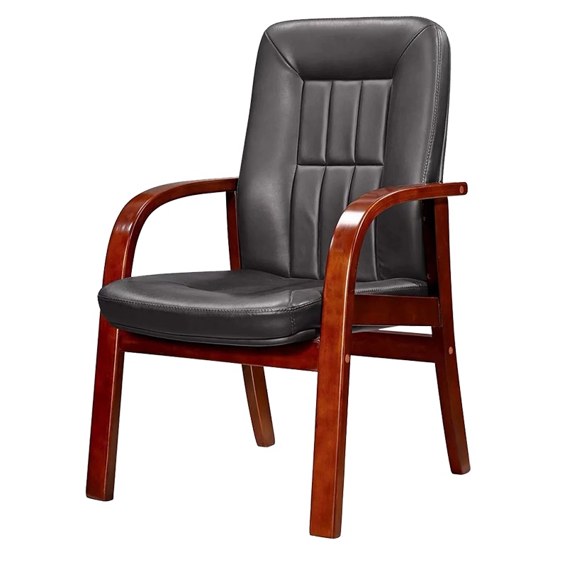 钜晟 办公椅木质油漆会议椅职员椅西皮员工椅JSPY-BH010