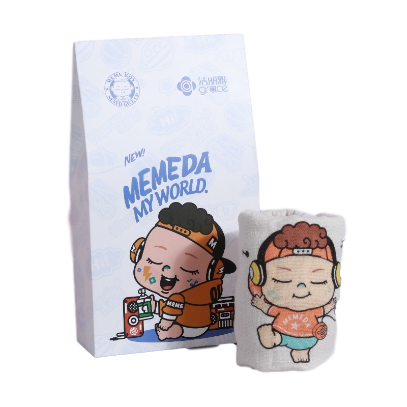 洁丽雅 么么哒童巾单条装 DX0662 婴儿宝宝洗脸家用学生少女柔软吸水手巾(单位:盒)