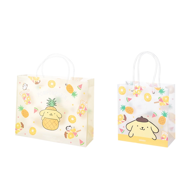 名创优品 (miniso) Sanrio Characters系列大号PP礼品包装袋(Pompompurin)