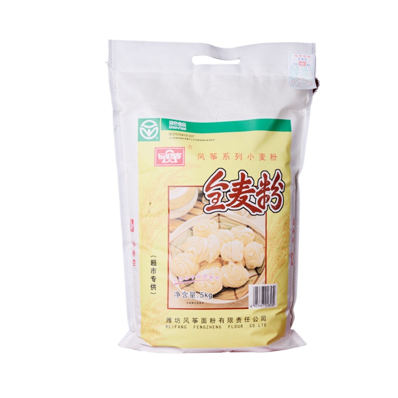 风筝全麦粉 中筋小麦面粉 馒头/花卷/面饼 5kg