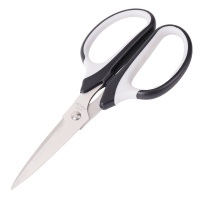 得力(deli) 6001剪刀 办公剪纸刀 不锈钢剪刀 家用缝纫剪刀 颜色随机 190mm