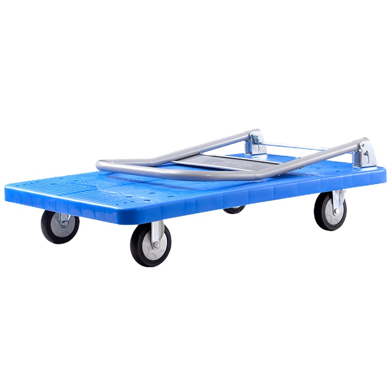 搬运宝(BYB)加长静音款平板车手推车折叠小推车拉货车搬运车 大号100x60cm 承重800斤 BYB-5900